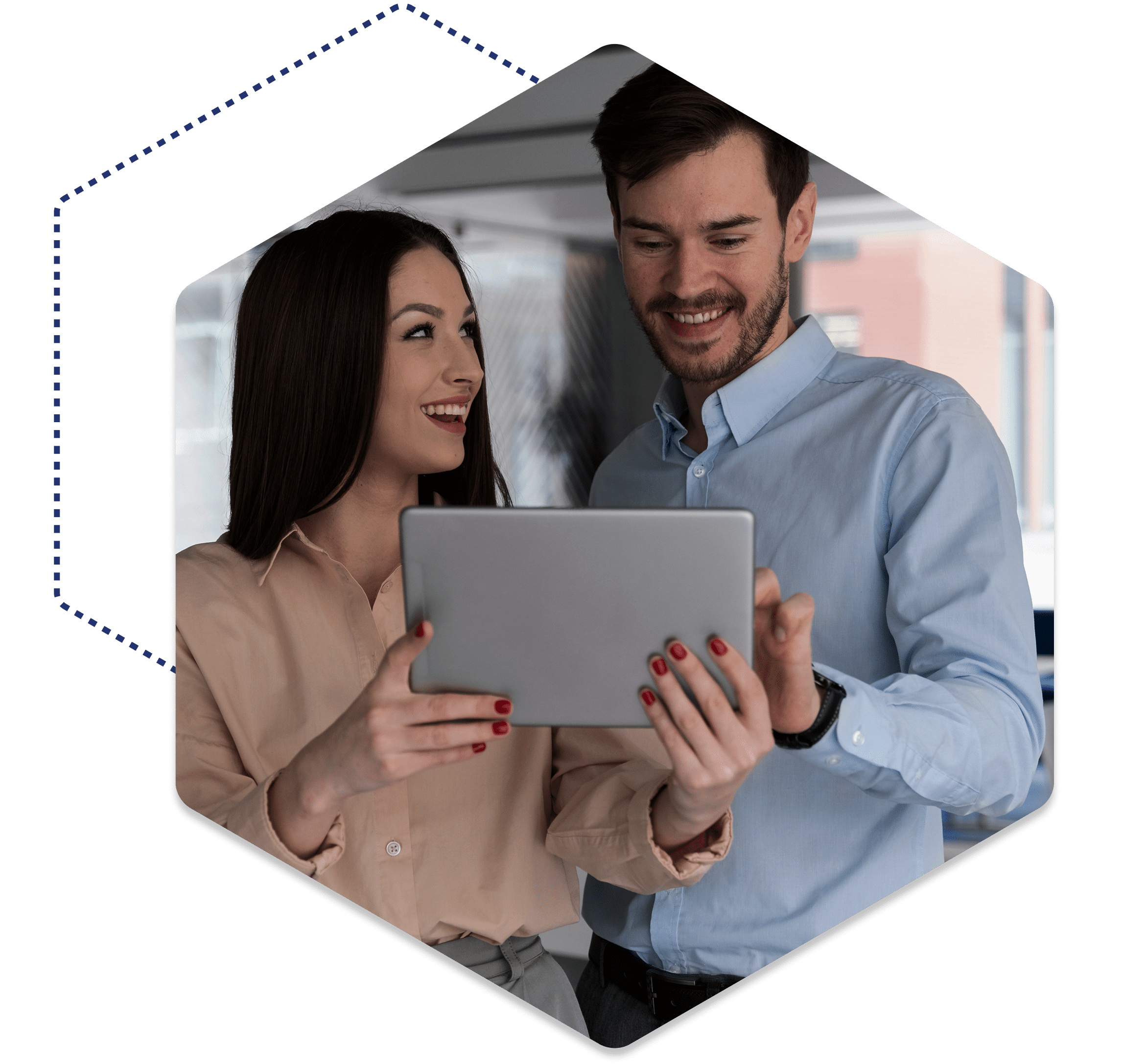 Personas usando tablet